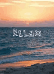 relax nature beach sun set