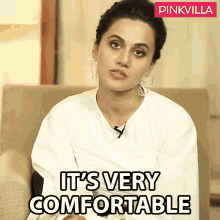 Its Very Comfortable Taapsee Pannu GIF - Its Very Comfortable Taapsee Pannu Pinkvilla GIFs