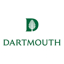 a green logo for dartmouth with a pine tree in the middle