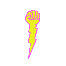 Lightning Hand Fist Up GIF