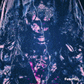a poster for a movie called zombie shows a woman with a lightning bolt on her face