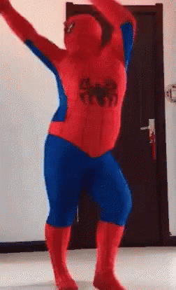 Spiderman Dance GIF - Spiderman Dance Fat Spiderman - Discover & Share GIFs