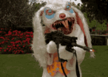 Easter Bunny Gun GIF