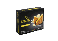 a box of rozen vanilla belgian waffles with a spoon