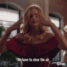 we have to clear the air clear the air samara weaving nelson rose taylor important
