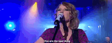 taylor swift you are the best thing singing