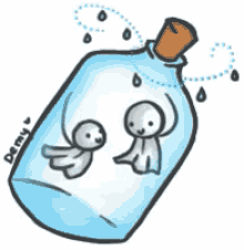 teru teru bozu rain water bottle floating