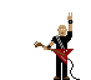 Rock Guitar Sticker - Rock Guitar Pete Townshend Stickers