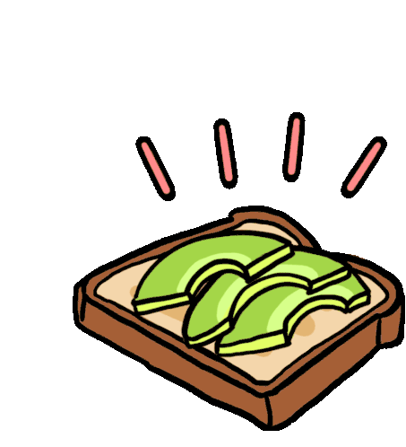 Avocado Toast Sticker - Avocado Toast Ew Stickers