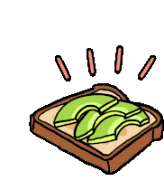 Avocado Toast Sticker - Avocado Toast Ew Stickers
