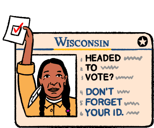 Vote Go Vote Wisconsin Sticker - Vote Go Vote Wisconsin Election Season Stickers