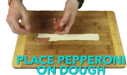 Layers Place Pepperoni On Dough Sticker - Layers Place Pepperoni On Dough Pepperoni Stickers