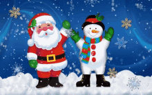 Christmas Snow Snow Man GIF - Christmas Snow Snow Man Santa GIFs