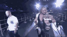 Evil Double Champion GIF - Evil Double Champion Iwgp Intercontinental Champion GIFs