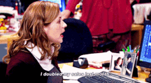 The Office Pam Beesly GIF - The Office Pam Beesly I Doubled My Sales Last Month GIFs