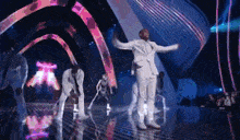Guy Flying Above Crowd Flying Above Crowd Award Show GIF - Guy Flying Above Crowd Flying Above Crowd Award Show Flying Award Show GIFs
