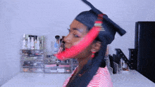 Graduation Make Up 2018 Nia Imani GIF - Graduation Make Up 2018 Nia Imani Graduation Hat GIFs