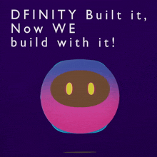 a poster that says dfinity built it now we build it