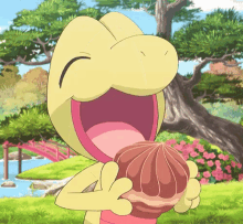Treecko Pokemon GIF - Treecko Pokemon Food GIFs