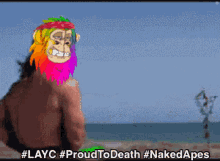 layc lazy ape yacht club lazy ape proud to death naked apes