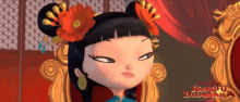 a poster for a movie called kung fu dynamite shows a cartoon character