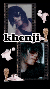 a picture of a person with the name khenji written on it