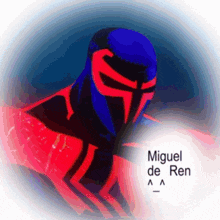 a picture of a superhero with the name miguel de ren below it