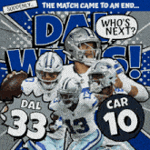 Carolina Panthers (10) Vs. Dallas Cowboys (33) Post Game GIF - Nfl National Football League Football League GIFs