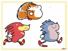 Art Sonic GIF - Art Sonic Tails And Knuckles GIFs