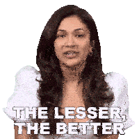 The Lesser The Better Ridhima Pandit Sticker