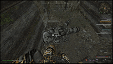 a screenshot of a video game with a leopard print glove