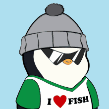 Fish Lover Pudgy Penguins GIF - Fish Lover Pudgy Penguins GIFs