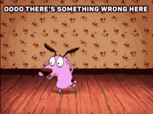 Courage The Cowardly Dog Ooo GIF - Courage The Cowardly Dog Ooo Theres Something Wrong Here GIFs