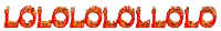 the word llolololololo is written in red flames on a white background