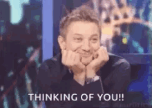 Jeremy Renner Thinking Of You GIF - Jeremy Renner Thinking Of You In GIFs