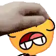a close up of a cartoon smiley face with a hat on it .