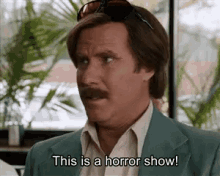 Anchorman Will Ferrell GIF - Anchorman Will Ferrell Horror Show GIFs