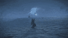a computer generated image of a giant spider in the water