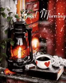 Good Morning Snow GIF - Good Morning Snow Coffee GIFs