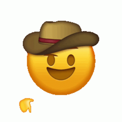 Emoji Hat Sticker - Emoji Hat Cowboy - Descubrir y compartir GIFs