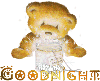 Good Night Bear Sticker - Good Night Bear Moon Beam Stickers