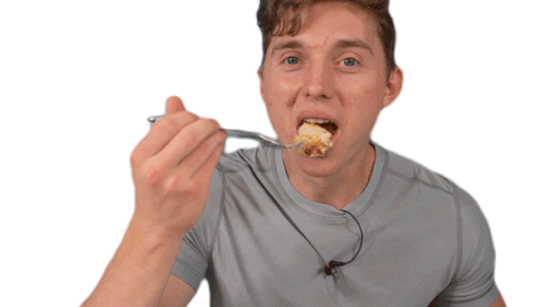 Eating Brandon William Sticker - Eating Brandon William Having A Meal Stickers