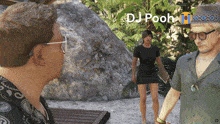 a screenshot of a video game with the name dj pooh on the top