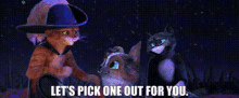 Puss In Boots Lets Pick One Out For You GIF - Puss In Boots Lets Pick One Out For You Puss In Boots The Last Wish GIFs