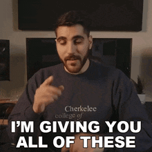 Im Giving You All Of These Rudy Ayoub GIF - Im Giving You All Of These Rudy Ayoub Im Providing You With All Of These GIFs