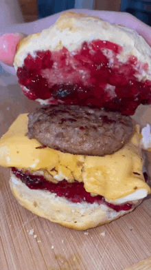 Breakfast Biscuit Grape Jelly GIF
