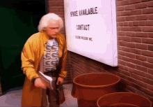 Doc Brown Back To The Future GIF - Doc Brown Back To The Future Back To The Future The Ride GIFs