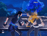 two girls are standing next to each other in a video game and one of them has the username margy 3