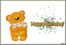 happy birthday happy birthday wishes teddy bears happy birthday