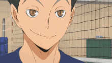 a close up of a volleyball player 's face with a smile